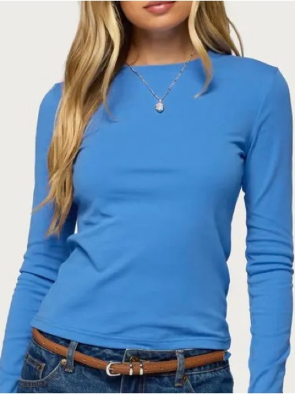 Ralph Lauren Blue Long Sleeve Layering Top — EUC!